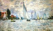 The Barks Regatta at Argenteuil Claude Monet